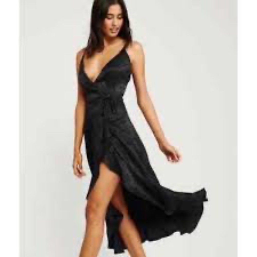 Abercrombie Satin Wrap Dress Large